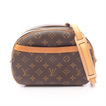 LOUIS VUITTON Blois Shoulder Bag M51221 Monogram canvas leather Brown Used Women
