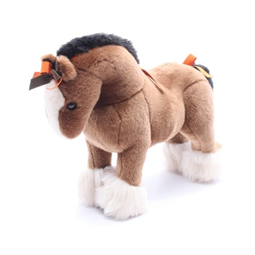 HERMES Elmy PM Plush Stuffed Toy H400055M 00 Suede acrylic Brown Used unisex
