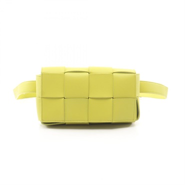 BOTTEGA VENETA Cassette Maxi Intrecciato Waist bum belt bag 668572 leather Green