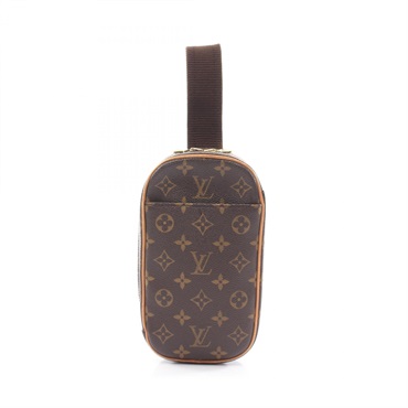LOUIS VUITTON Pochette Gange Waist bum belt bag M51870 Monogram leather Brown