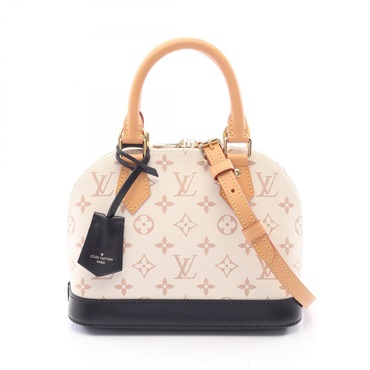 LOUIS VUITTON Alma BB Crossbody Handbag M46922 Monogram Dune canvas Used LV