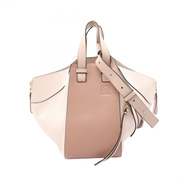 LOEWE HAMMOCK SMALL Shoulder Tote Handbag leather Pink Used Women