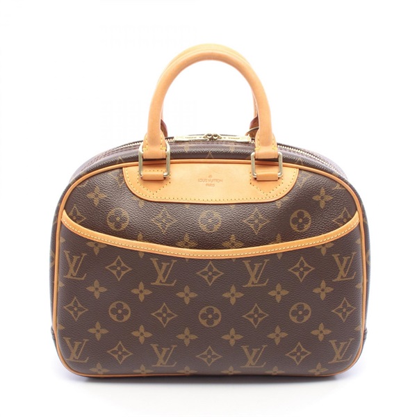 LOUIS VUITTON Trouville Handbag M42228 Monogram canvas leather Brown Used Women