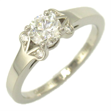 CARTIER ballerina solitaire Ring Diamond Pt950 Platinum Used US size 5.25 #50