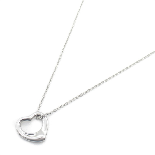 TIFFANY＆CO Open Heart Necklace pendant Pt950Platinum Used women