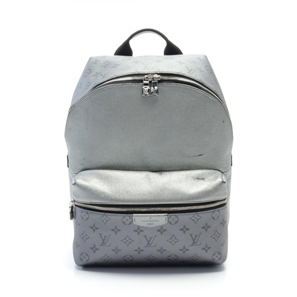 LOUIS VUITTON Discovery Backpack PM Rucksack M30835 Taigalama Black Silver used