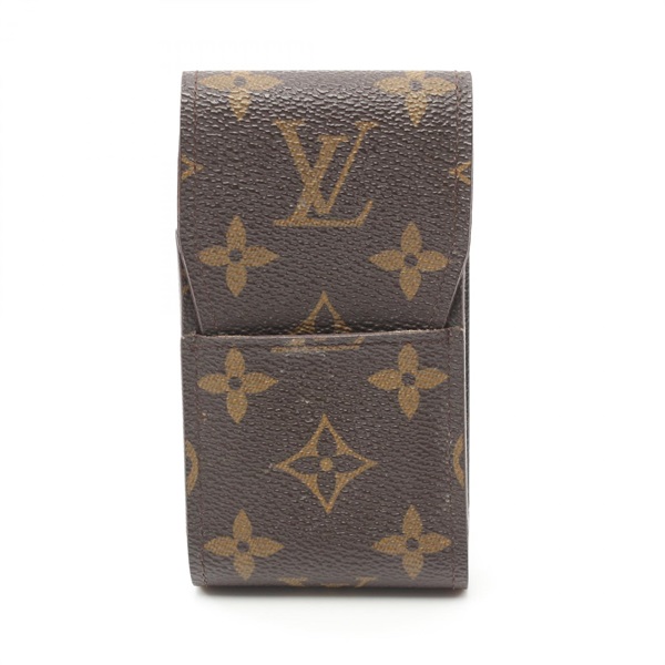 LOUIS VUITTON Etui Cigarette Monogram M63024 canvas Brown Used unisex LV