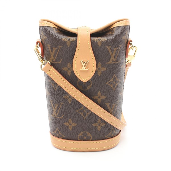 LOUIS VUITTON fold me pouch Shoulder crossbody Bag M80874 Monogram leather Brown