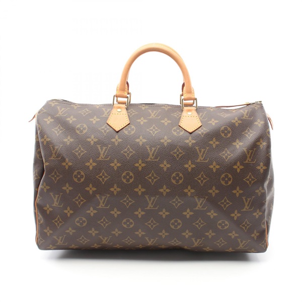 LOUIS VUITTON Speedy 40 Hand bag M41522 canvas leather Brown Used