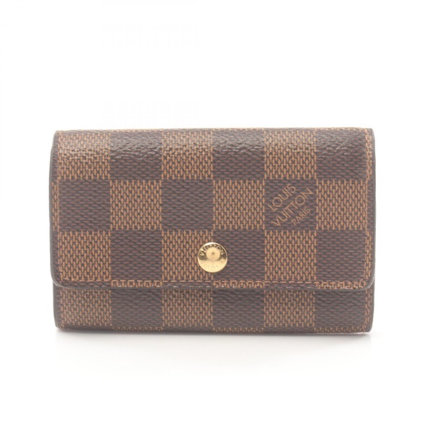 LOUIS VUITTON Multicles 6 key holder N62630 Damier canvas Brown Ebene Used