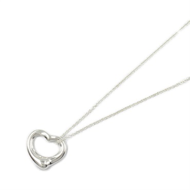 TIFFANY＆CO Open Heart Necklace Pendant Silver925 Used women