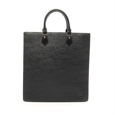 LOUIS VUITTON Sac Plat Tote Bag M59082 Epi leather Black Used Women LV