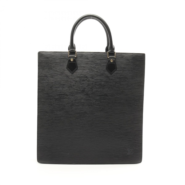 LOUIS VUITTON Sac Plat Tote Bag M59082 Epi leather Black Used Women LV