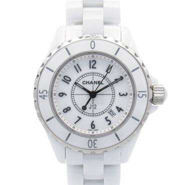 CHANEL J12 Wrist Watch H0968 Quartz ceramic white Used Women CC Coco