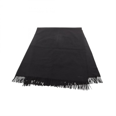 HERMES Stall cashmere Black Used unisex