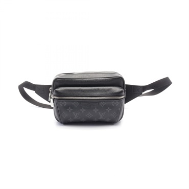 LOUIS VUITTON Bum outdoor Waist belt bag M30245 Taigalama leather Noir used LV