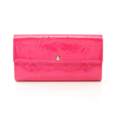 LOUIS VUITTON Portefeuille Sarah Bifold purse M93633 Monogram Vernis Rose Pop