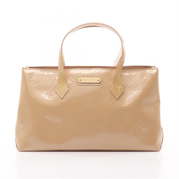 LOUIS VUITTON Wilsher PM Handbag M91642 Vernis leather Rose Florentine Used LV
