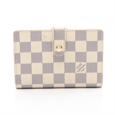 LOUIS VUITTON  Portefeuille viennois Bi-fold wallet N61676 Damier Azur Used LV