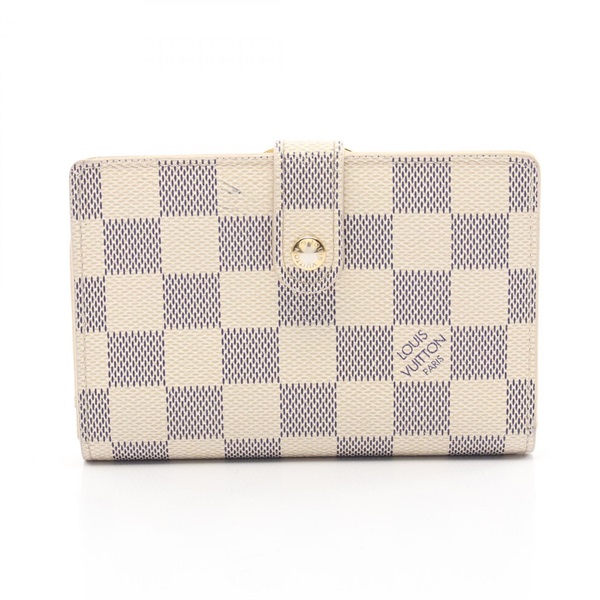 LOUIS VUITTON  Portefeuille viennois Bi-fold wallet N61676 Damier Azur Used LV