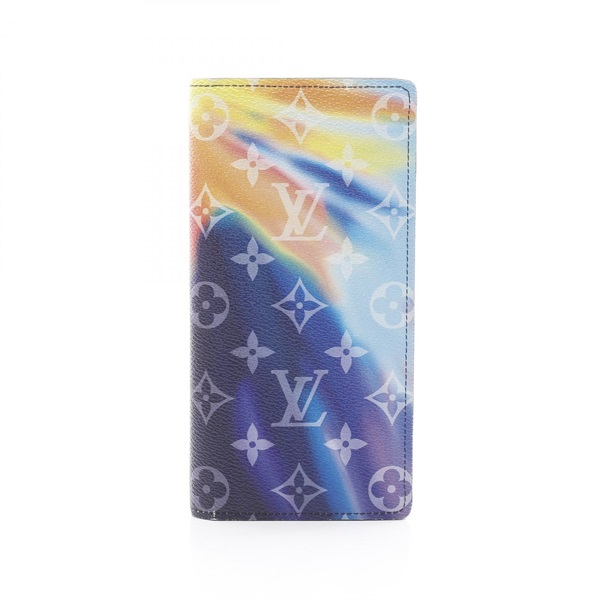LOUIS VUITTON Portefeuille Brazza Bifold wallet M80957 Monogram Sunset Used mens