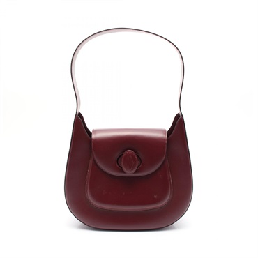 CARTIER Must Line Shoulder Bag L1000250 leather Bordeaux Used Women