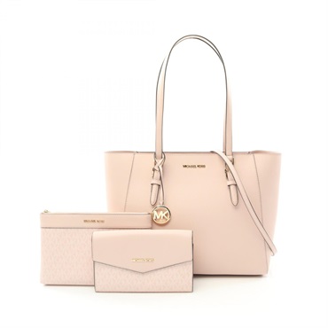 Michael Kors CHARLOTTE 3 IN 1 2way Tote Bag 35R3GCFT3T leather Pink Used Women