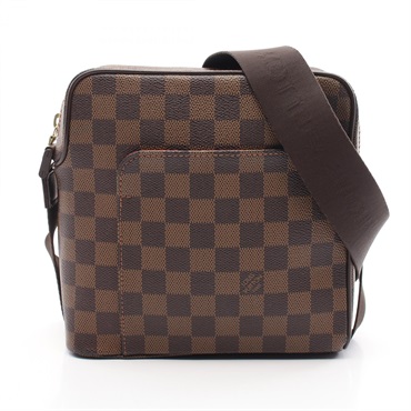 LOUIS VUITTON Olaf PM Shoulder crossbody Bag N41442 Damier canvas Ebene used LV