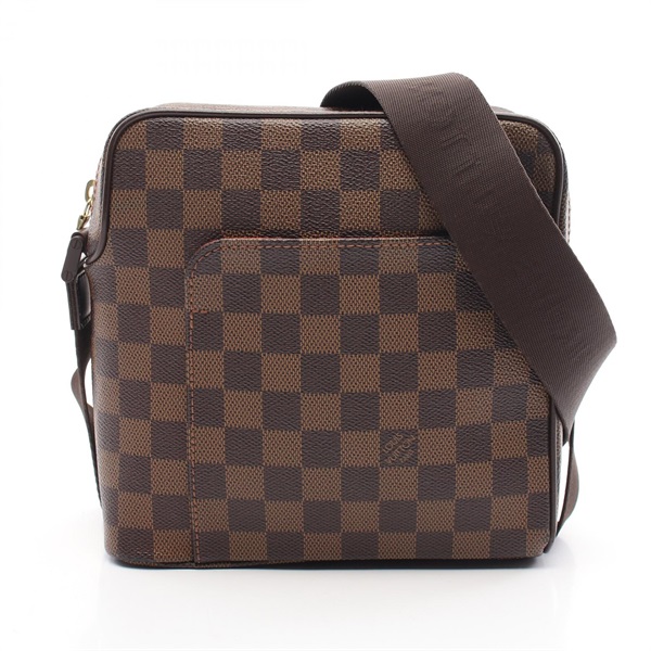 LOUIS VUITTON Olaf PM Shoulder crossbody Bag N41442 Damier canvas Ebene used LV