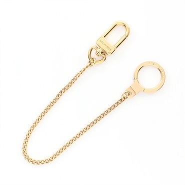 LOUIS VUITTON Chainne Anneau Cle Key Ring charm M58021 Gold Plated Used unisex