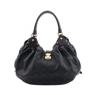 LOUIS VUITTON Mahina L Shoulder Bag M95765 leather Noir Used