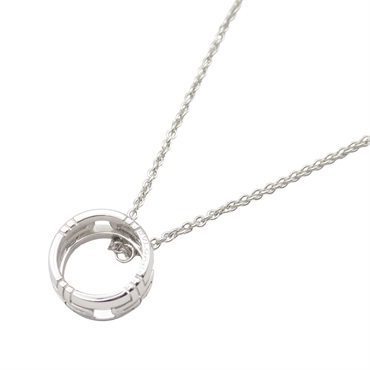 BVLGARI Parentesi Necklace Pendant 18KWG White Gold Used unisex