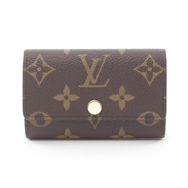 LOUIS VUITTON Multicles 6 key holder M62630 Monogram canvas Brown Used unisex LV