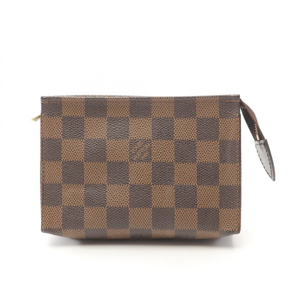LOUIS VUITTON Trousse Toilette 15 Pouch bag N47548 Damier canvas Ebene Used LV