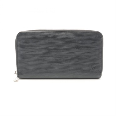 LOUIS VUITTON Zippy Organizer NM Round wallet M62643 Epi leather Black Used LV