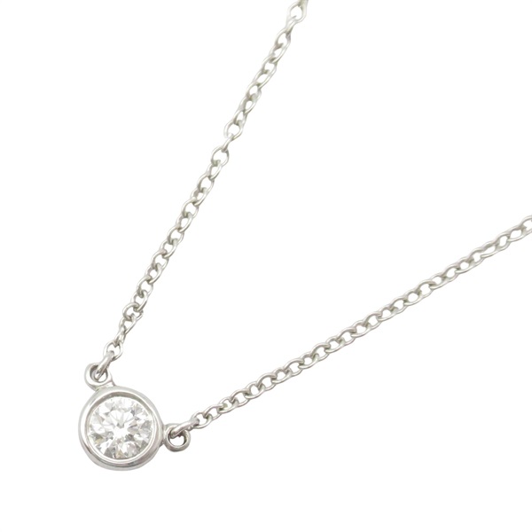 TIFFANY＆CO By the Yard Necklace Pt950 Platinum Diamond Used women