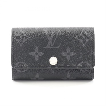 LOUIS VUITTON Multicles6 key holder case M82603 Monogram eclipse Black Used mens