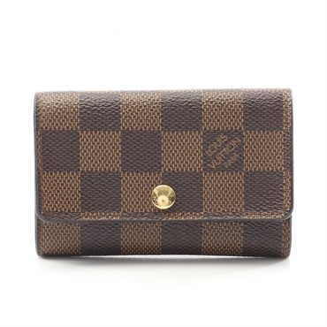 LOUIS VUITTON Multicles6 key holder case N62630 Damier canvas Ebene Used unisex