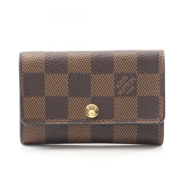 LOUIS VUITTON Multicles6 key holder case N62630 Damier canvas Ebene Used unisex