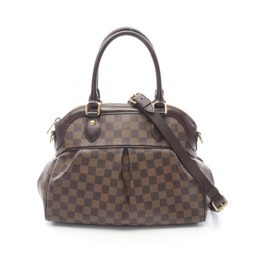 LOUIS VUITTON Trevi PM Shoulder Handbag N51997 Damier canvas Ebene Used Women LV