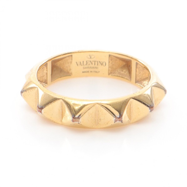 Valentino Garavani Rock studs Ring Gold Plated Used Women US size 6.25