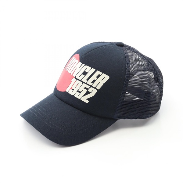 MONCLER Baseball Cap Hat - canvas Navy Size 2 Used mens