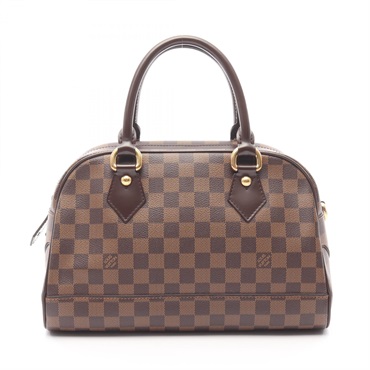 LOUIS VUITTON Duomo Handbag N60008 Damier canvas leather Ebene Used Women LV