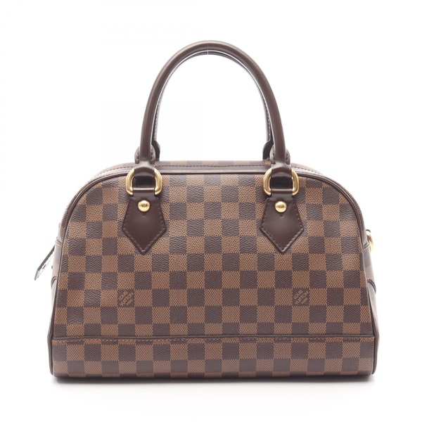 LOUIS VUITTON Duomo Handbag N60008 Damier canvas leather Ebene Used Women LV