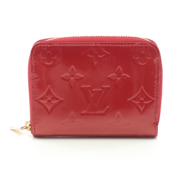 LOUIS VUITTON Zippy Coin Purse M93608 Monogram Vernis leather Red Pomme D’amour