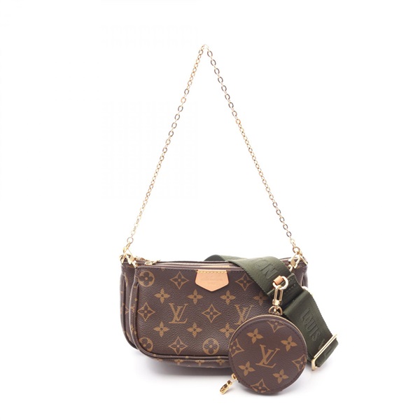LOUIS VUITTON Multi Pochette Accessoires Shoulder Bag M44813 Monogram Khaki Used