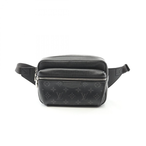 LOUIS VUITTON Bum Bag Outdoor Waist bag M30245 Taigalama Canvas Leather Black LV