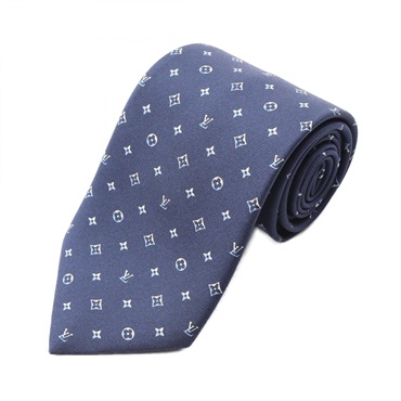 LOUIS VUITTON LV Dual Tie M79429 silk Blue Used mens LV
