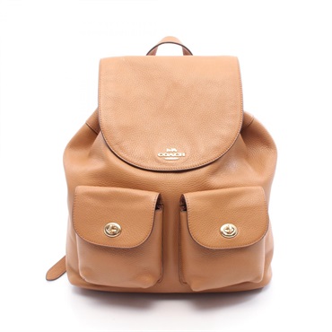 COACH BILLIE Rucksack Backpack F29008 leather Brown Used Women