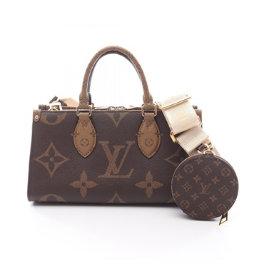 LOUIS VUITTON OntheGo EW Shoulder crossbody tote Handbag M46653 Monogram Reverse